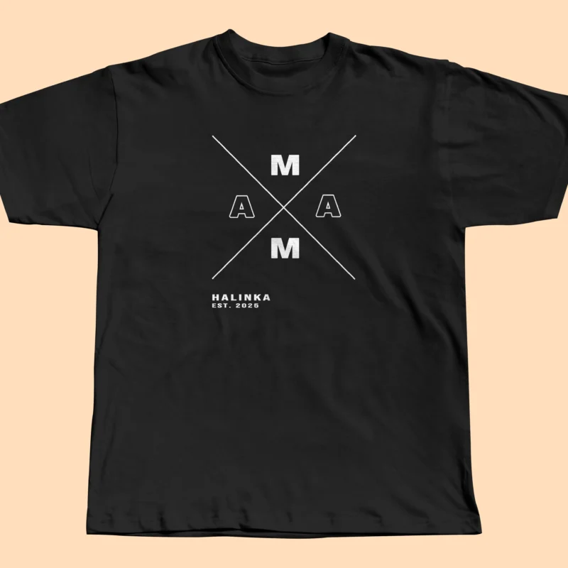 koszulka „mama – est.” z imieniem i rokiem | personalizacja premium