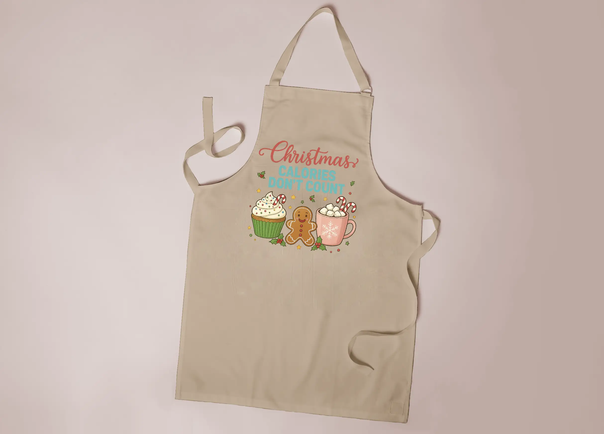 fartuch świąteczny „christmas calories don’t count”