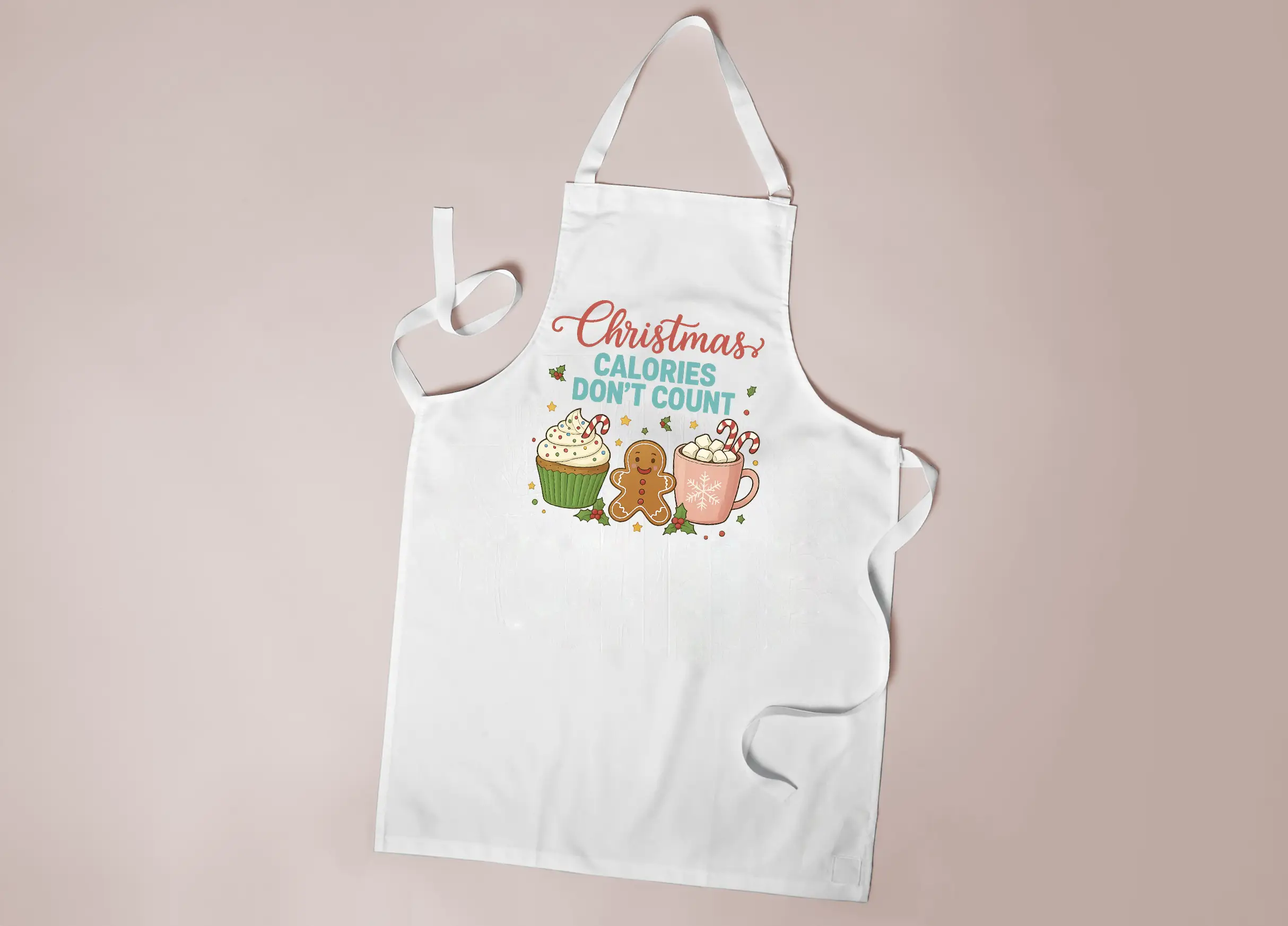 fartuch świąteczny „christmas calories don’t count”