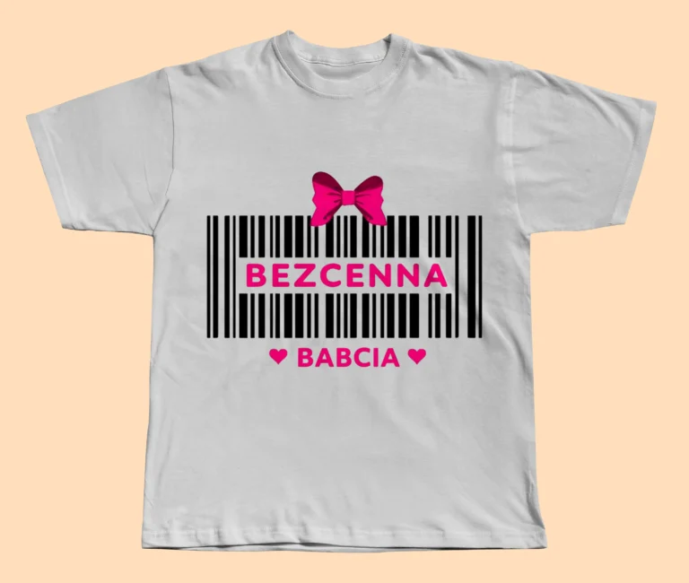 koszulka „bezcenna babcia” prezent dla babci