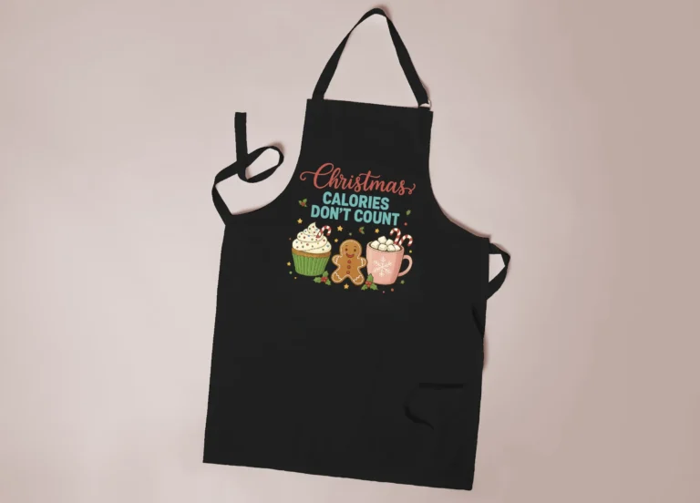 fartuch świąteczny „christmas calories don’t count”