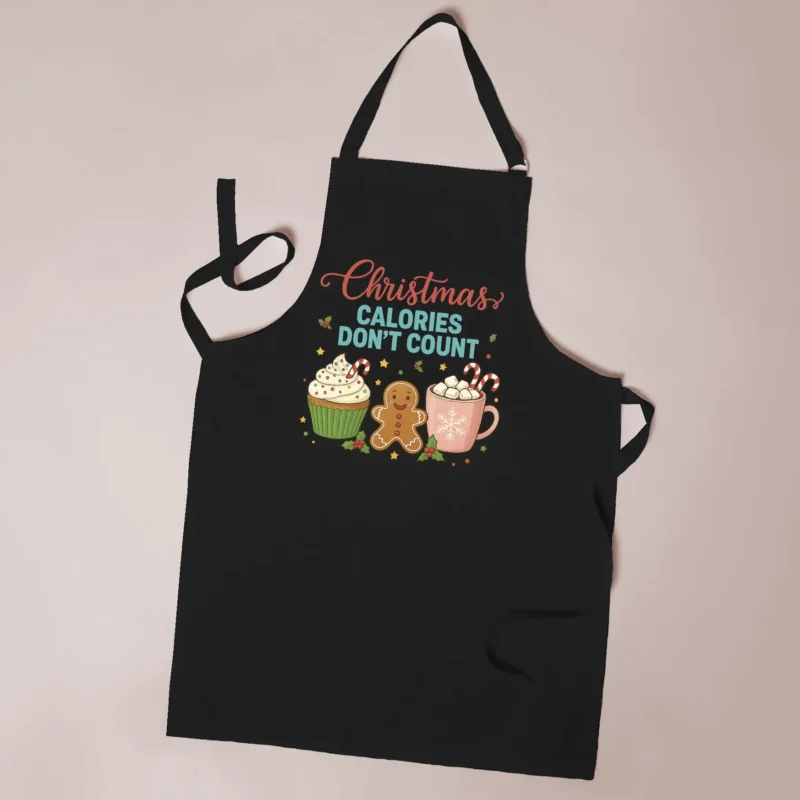 fartuch świąteczny „christmas calories don’t count”