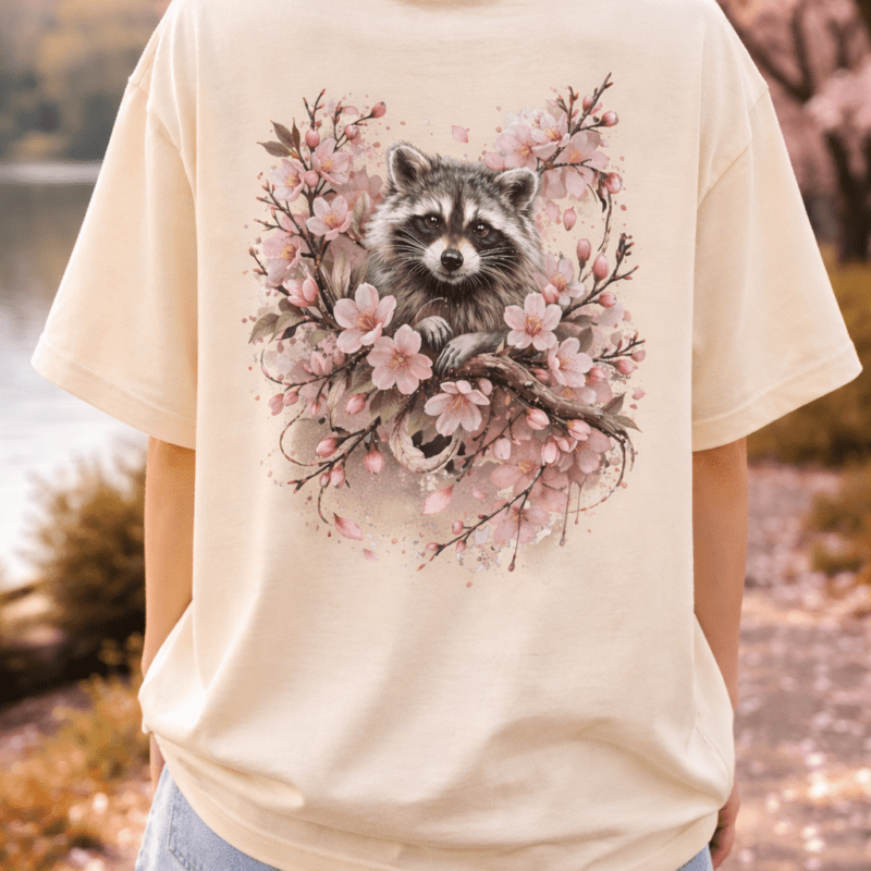Sakura Raccoon Tee